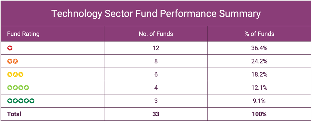 Technology Sector Fund Performance Summary